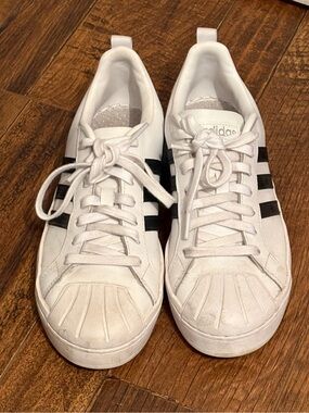 Adidas white sneakers